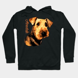 Airedale Terrier Portrait Hoodie